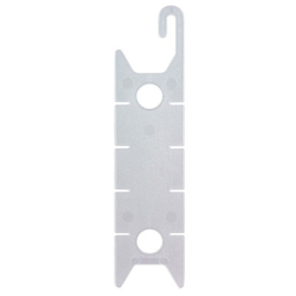 Фиксатор шнура шторной ленты пластик 24x96.5 мм 25 шт прозрачный "Атекс" г. Пермь