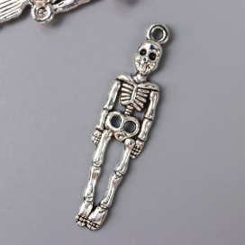 Подвеска металл "Перышко" 0, 5х1,2 см под серебро 20 шт "Атекс" г. Пермь