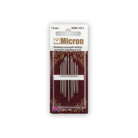 "Micron" универсальный набор швейных игл KSM-1011 блистер 12 шт "Атекс" г. Пермь
