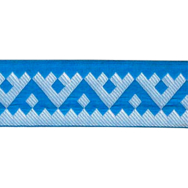 Лента жаккардовая 50 мм С3775 25 м отделочная "Орнамент для северных народов" "Атекс" г. Пермь