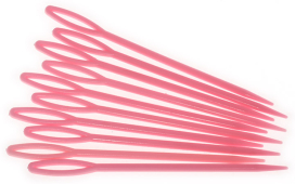 Иглы для сшивания пряжи пластик 90мм 10шт "Атекс" г. Пермь