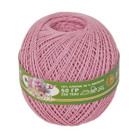 Нитки для вязания "Пион" 70% хлопок, 30% вискоза 50г 200м "Атекс" г. Пермь