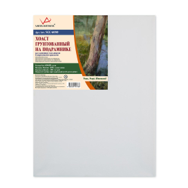 "VISTA-ARTISTA" SCC-6080 Холст грунт на подрам100% хлопок 60 х 80 см 380 г/кв.м 2 шт среднезернистый "Атекс" г. Пермь