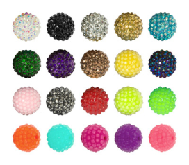 Бусина "Zlatka" пластик BWR-14 14 мм 10 шт СК/Распродажа "Атекс" г. Пермь