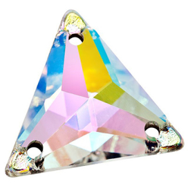 "Zlatka" ZSS-06 Crystal AB 18 x 15.5 мм стекло 2 шт в пакете с еврослотом перламутр (crystal AB) "Атекс" г. Пермь