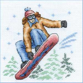 СТ-0544 "Сноубордистка" 14х14 см "Атекс" г. Пермь