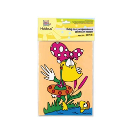 "Hobbius" KFP/S Набор для раскрашивания цв.песком 16х22.5 см "Атекс" г. Пермь