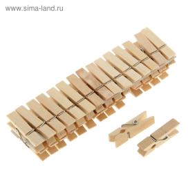 Набор прищепок деревянных 3,5х0,7 см "Мини" набор 30 шт "Атекс" г. Пермь