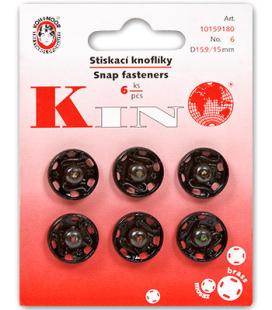 "KOH-I-NOOR" Кнопки пришивные KIN1000 №6 металл d 15 мм 6 шт "Атекс" г. Пермь