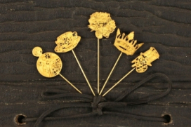 Prima Marketing Набор декоративных металл булавок TEA THYME 6,3 см 5 шт PM-560072 "Атекс" г. Пермь