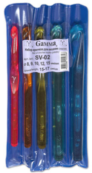"GAMMA" Набор крючков SV-02 пластик 15-17 см 5 шт "Атекс" г. Пермь