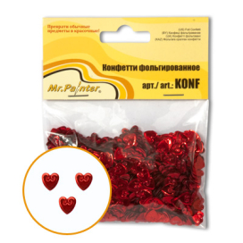Конфетти фольгированное KONF-001 25 г "Атекс" г. Пермь