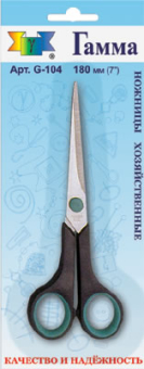 Ножницы "Gamma" G-104 хозяйственные в блистере 180мм "Атекс" г. Пермь