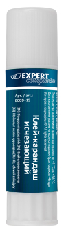 "Expert Complete" Клей-карандаш исчезающий, сиреневый, PVP ECGD-15 15 г "Атекс" г. Пермь