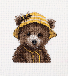 "Klart" набор для вышивания 8-584 "Мишка пчеловод" 14.5  х 14.5  см "Атекс" г. Пермь