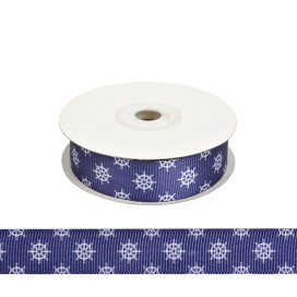 Лента жаккардовая 20 мм VB.519221 синий/белый 10 м "Атекс" г. Пермь