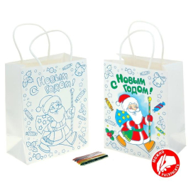 Пакет бумажный "Раскраска 18х23см "Атекс" г. Пермь