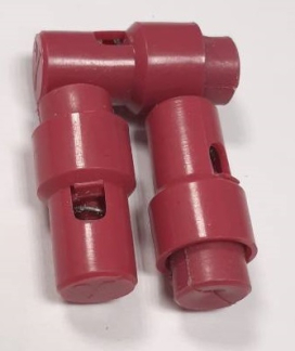 Зажим "цилиндр" 03 малиновый 100шт "Атекс" г. Пермь