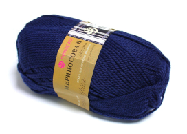 Пряжа Пехорская "Мериносовая" 50% мериносовая шерсть, 50% акрил, 100 г, 200 м ± 12 м "Атекс" г. Пермь