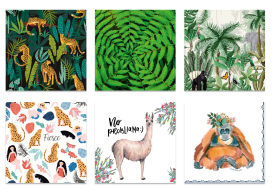 "Love2art" Салфетки бумажные ассорти SDP №1219-01 6 шт "Джунгли зовут" "Атекс" г. Пермь