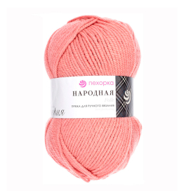 Пряжа Пехорская "Народная" 30% шерсть, 70% акрил, 100 г, 220 м ± 13 м "Атекс" г. Пермь
