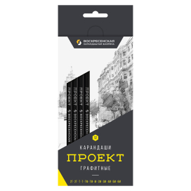 "ВКФ" "Проект" 12B-4010 Набор графитных карандашей ассорти 12 шт "Атекс" г. Пермь