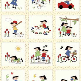 Ткань для пэчворка VINTAGE PLAY PANEL 4412 ФАСОВКА 60 x 110 см 145±5 г/кв.м 100% хлопок СК "Атекс" г. Пермь