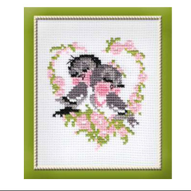 Набор для вышивания "RIOLIS"  524 "Первая любовь" 13 х 16 см "Атекс" г. Пермь