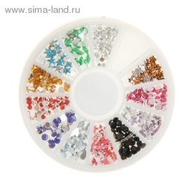 Стразы набор "Карусель" 12 ячеек ассорти "Атекс" г. Пермь