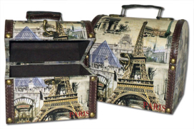 Шкатулки деревянные "Париж" набор ЛАРЕЦ 2шт "Атекс" г. Пермь