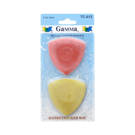 "GAMMA" Мел портн. восковой TC-012 2шт ассорти в блистере "Атекс" г. Пермь