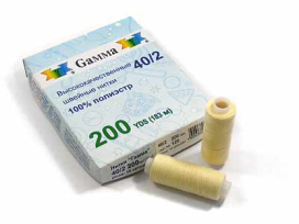40/2 "Gamma" 200я 183м 10шт  белые/черные "Атекс" г. Пермь