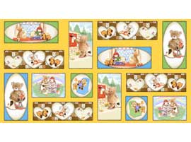 Ткань для пэчворка 6205 PANEL ФАСОВКА 60х110 см 135±5 г/кв.м 100\% хлопок "Атекс" г. Пермь