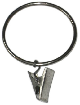 Зажим для штор металл "классика" 35мм 20шт "Атекс" г. Пермь