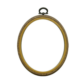 Пяльцы РАМКА овал PHO-040 10х13 см ( 4"х 5" ) "под дерево" "Атекс" г. Пермь