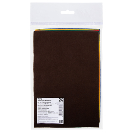 Фетр "BLITZ" FKC22-20/30 декоративный (ассорти) 2.2 мм 20 см х 30 см 5 шт "Атекс" г. Пермь