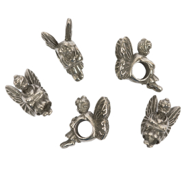 Бусины "Zlatka" олово NPO-23 2 шт №1 Ангел большой "Атекс" г. Пермь