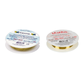 "Zlatka" / "Gamma" Проволока для бисера DG-025 d 0.25мм 10м ±0.5м "Атекс" г. Пермь