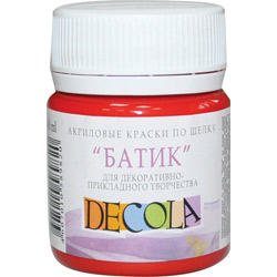 "DECOLA" Краски акриловые по шелку "батик" 40 мл "Атекс" г. Пермь