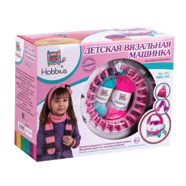 "Hobbius" MKC-01 Детская вязальная машинка 19 x 19 x 26 см "Атекс" г. Пермь