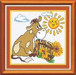 089 "Я на солнышко гляжу" 22х22 см "Атекс" г. Пермь