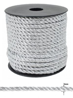 Шнур крученый металлизированный 5,0 мм  19 м "Атекс" г. Пермь