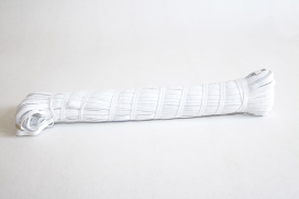 Лента эластичная  8мм 50м тканая НП белый "Атекс" г. Пермь