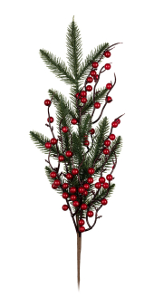 "Blumentag" VDF-112 Декоративные элементы 1 шт 55 см 01 еловая веточка с ягодами "Атекс" г. Пермь