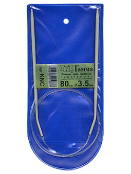 "GAMMA" Спицы круговые KNC d 3,5мм/80см с покрытием "Атекс" г. Пермь