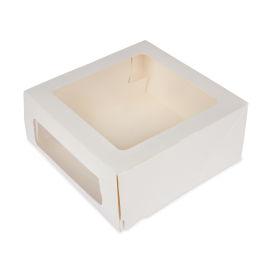 "S-CHIEF" BFC-011 Кондитерская коробка для торта с ДВУМЯ ОКНАМИ 22 x 22 x 10 см "Атекс" г. Пермь