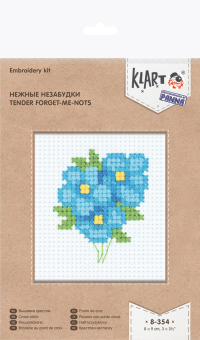 8-354 "Нежные незабудки" 8 x 9 см "Атекс" г. Пермь