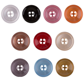 Пуговица костюмная с проколами "Gamma" LQ 0013 24 " ( 15 мм) 24 шт "Атекс" г. Пермь