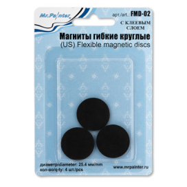 "Mr. Painter" Магниты круглые FMD-02 4 шт гибкие с клеевым слоем "Атекс" г. Пермь