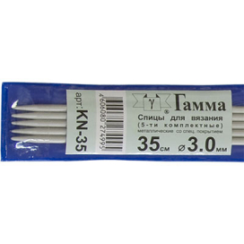 "GAMMA" Спицы 5-ти компл. KN-35 d 3,0мм/35см металл с покрытием "Атекс" г. Пермь